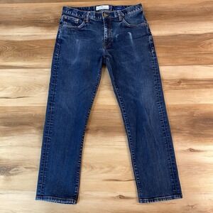 Peter Manning Jeans Mens 32x 25 Classic Fit Dark Wash Denim Straight Leg